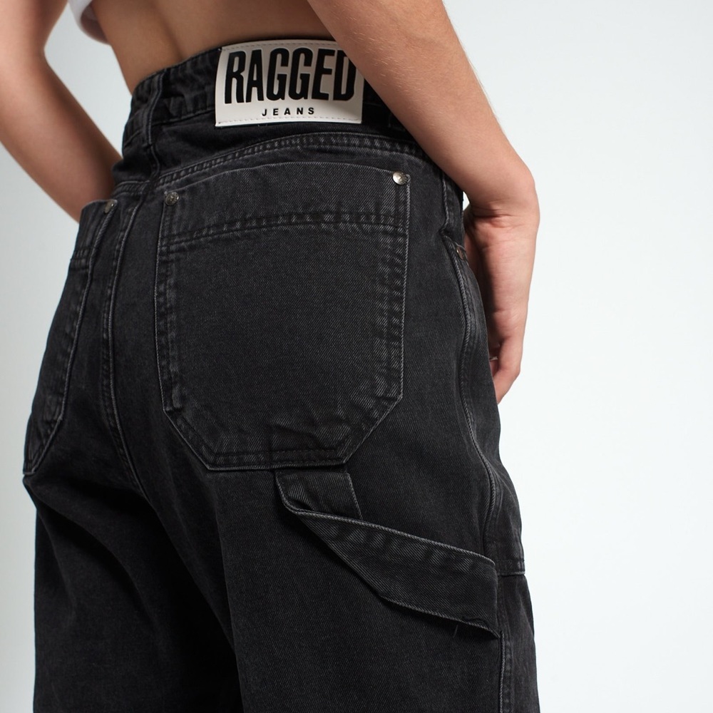 The Ragged Priest Black Combat Jeans